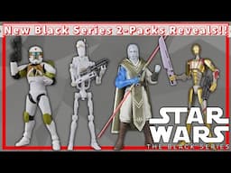 New Black Series 2-Packs! Clone Commando & Training Battle Droid! Dagan Gera & Commando Droid!