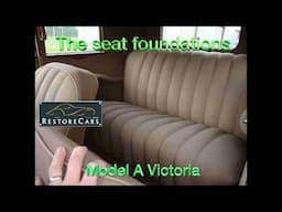 1931 Model A Victoria seat upholstery