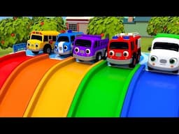 Wheels On The Bus Go To Town | Nursery Rhymes & Kids Songs