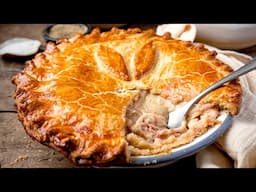 A comforting, creamy pie, stuffed with chicken & ham | Chicken & Ham Pie