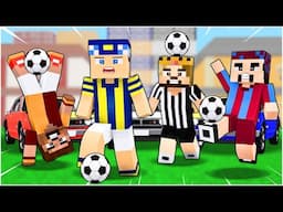 MİNECRAFT FUTBOLCULAR YARIŞIYOR! 😱 - Minecraft