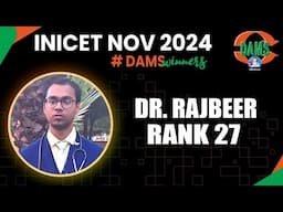 INICET Rank 27 Dr Rajbeer  Shares his Journey