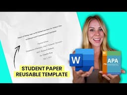 Format a Student Paper in APA 7th Edition Using Microsoft Word