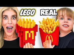 Lego Food Vs Real Food Challenge