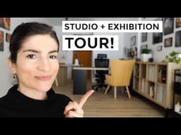 From NOTHING to a Watercolor Painting Haven in 30 DAYS!| Art Studio + Exhibition Tour