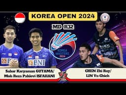 Sabar Karyaman GUTAMA/ISFAHANI (INA) vs CHEN Zhi Ray/LIN Yu Chieh (TPE) | R32 Korea Masters 2024