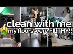 NEW ✨ CLEAN WITH ME Apartment Cleaning Motivation + Exposing My Dirty Floors