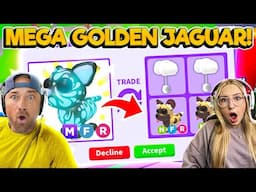 The NEW MEGA GOLDEN JAGUAR Get's The Best Trade EVER! Roblox Adopt Me!