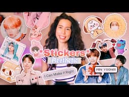 Haz tus propios stickers *aesthetic* BTS 방탄소년단 DIY