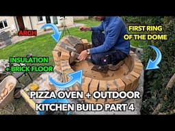 Pizza oven build part 4 - Firebrick floor + insulation