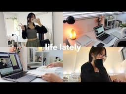 VLOG: life lately 💌 | busy days as a student, cooking, morning & night routine, school outfits