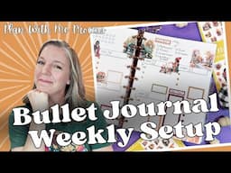 Bullet Journal Weekly Setup || Disc-Bound Planner Thanksgiving Prep 🍂📖