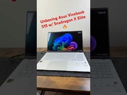 Unboxing Asus Vivobook S15 with Snapdragon X Elite ! #gift #snapdragon #asus #tech #vivobooks15