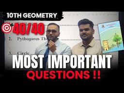 MOST IMPORTANT QUESTIONS |10TH STD GEOMETRY|BOARD EXAM 2025|PRADEEP GIRI SIR