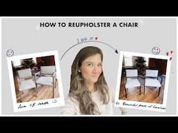 HOW TO REUPHOLSTER A CHAIR | If Only April