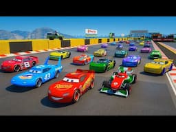 Pixar Crazy Cars 3 Race McQueen vs The King Jackson Storm Chick Hicks Francesco Bernoulli Ramirez 4K