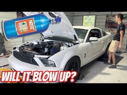 GIANT NITROUS SHOT vs. Stock GT500 5.4L! *SHOCKING POWER*