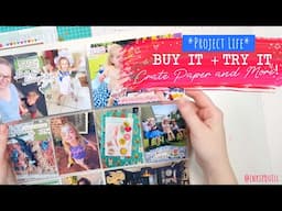 INKIE BUY IT + TRY IT // Crate Paper + Vicki Boutin Project Life Scrapbooking