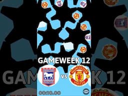 Ipswich Town vs Man Utd - MARBLE RACE PREMIER LEAGUE #shorts #premierleague #ipswichtown #manutd