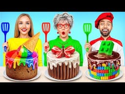 Me vs Grandma Cooking Challenge! Cake Decorating & Food Hacks by Turbo Team