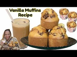 Vanilla Muffins Recipe | Simple Muffins Recipe | Muffins Recipe In Oven | Basic Muffins Recipe