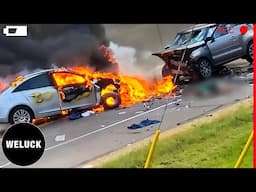 50 SHOCKING Car Crashes Moments Caught On Camera Expensive Lesson For Drowsy Drivers