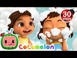 Bubble Bath Fun with Nina and Lucia! | Nina's Familia | CoComelon Nursery Rhymes & Kids Songs