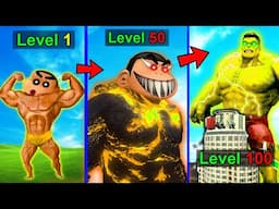 SHINCHAN become GOLDEN HULK & Upgrade 1 Level to 100 Level in GTA 5 ! GRAND THEFT AUTO V