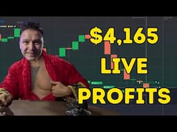 How To Trade 100% LIVE With Me! - $4,165 Profits!