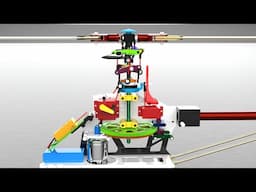 How does an RC Helicopter work? | RC Helicopter Animation | Swashplate Mechanism Animation.