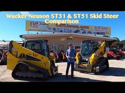 Wacker Neuson ST31 and ST50 Compact Track Loader Skid Steer Comparison