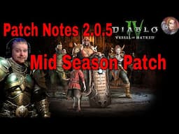 Diablo IV VoH - Patch Notes 2.0.5 (Mid Season Patch)