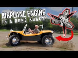 We drive a Meyers Manx Dune Buggy with a Radial Airplane Engine!