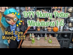 DIY Mad Eye Moody & Grow Potion Miniverse Remix Harry Potter Miniatures