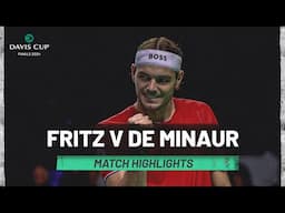 Taylor Fritz v Alex De Minaur | USA v Australia | 2024 Davis Cup Final 8 Match Highlights