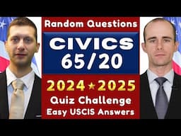 U.S. Citizenship 65/20 Exemption 20 Civics Test Questions/Answers, 2024-2025, USCIS (Senior)