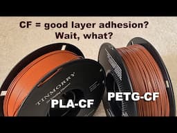 Tinmorry PLA-CF vs PETG-CF, carbon fiber filaments with a great layer adhesion!