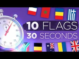 Guess 10 Flags in 30 Seconds! ⚡ Lightning Fast Quiz ⚡