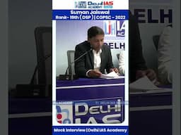 Suman Jaiswal Rank- 19th (DSP) | CGPSC - 2022 | Mock Interview | Delhi IAS Academy #delhiiasacademy