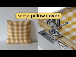 How to Sew a Pillow Cover - DIY Simplest and Fastest Zip Method To Sell