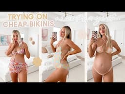 trying on cheap bikinis 8 months pregnant!! | Aspyn Ovard