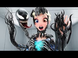 Elsa Frozen - Venom Transformation!