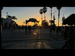 🔴 Live streaming LA Grind Santa Monica di Venice Beach sunset live cam e-bike