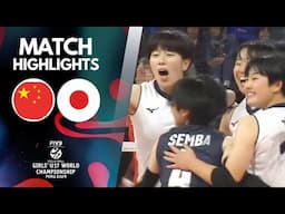 CHINA 🆚 JAPAN [to battle for GOLD 🏆] | Highlights | Girls' U17 World Championship 2024