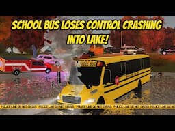 Greenville, Wisc Roblox l School Bus Driver CRASHES due to RAIN STORM - Roleplay