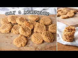 Keto Peanut Butter Cookies with only 3 ingredients!