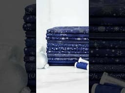 These Dark Blue/Silver fabrics from Stof Christmas 2024 are perfect for the winter season! #fabric