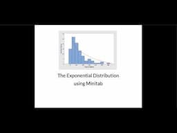 Exponential Distribution using Minitab