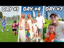 ROMAN SCORED A BANGER IN FRONT OF A PRO FOOTBALLER! *7 day family vlog*