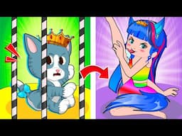 Princess Lise But Queen Cat?🫣Poor Princess in Jail? Funny Situations🤣 | Poor Princess Life Animation